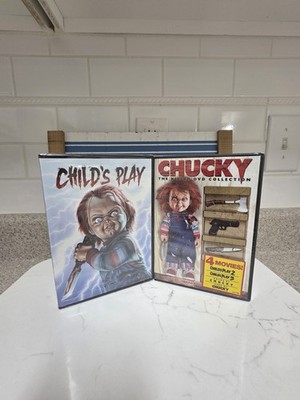 LOT VINTAGE SEED OF CHUCKY THE KILLER DVD COLLECTION CHILD'S PLAY DOLL FIGURE NR