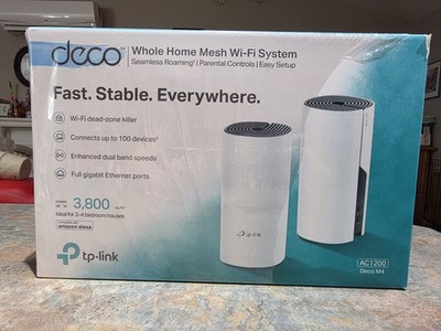 TP-Link Deco M4 AC1200 Whole Home Mesh Wi-Fi System (2-Pack) 