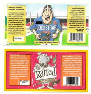 Beer Labels: 2 x Wessex Craft Brewers Mitcheldean