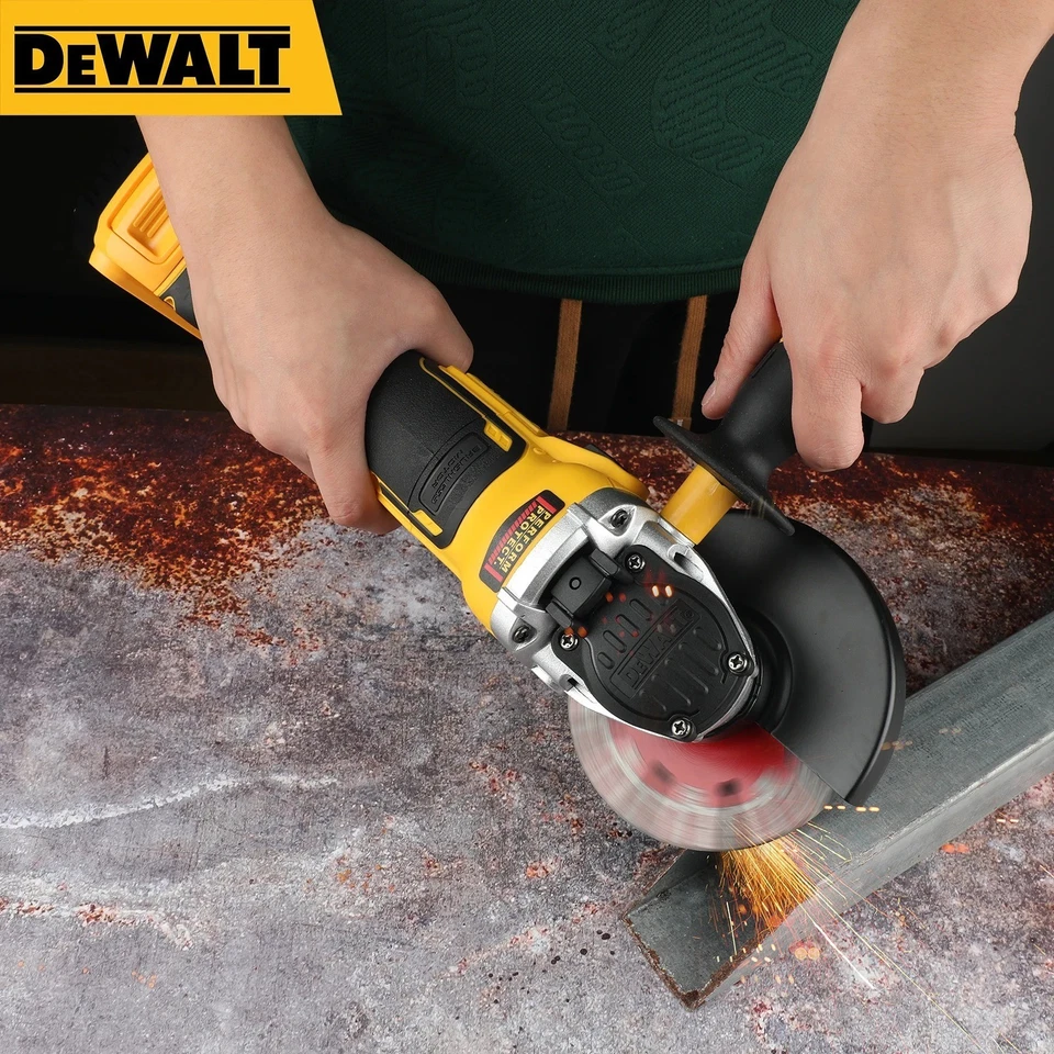 DEWALT DCG405NT 18V Brushless 125mm Angle Grinder Flat Head ( Charger KIT ) - Image 2 of 4