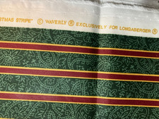 1 YARD LONGABERGER  CHRISTMAS IMPERIAL STRIPE...