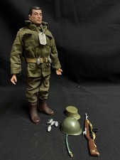 Product Image: VINTAGE ACTION MAN 1960’s Combat Soldier With Black Painted Hair, Dog Tag etc