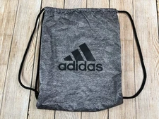 Adidas Tournament Sackpack Drawstring Gym Bag Grey Black 