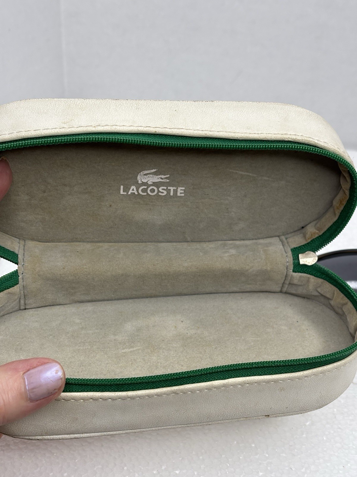 Vtg.Lacoste Black /Green Rare Women's 58/15 Sunglasses LA12630 135mm With Case thumbnail 14