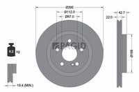 Pagid Bremsscheiben InnenbelüFtet Ø295Mm FüR Mercedes-Benz Gla-Klasse X156 CLA
