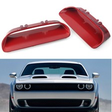 Outer Front Side Hood Bezels Body Kit For 2019-2020 Dodge Challenger Redeye