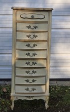 Vintage French Provincial Lingerie Chest Of Drawers Mid Century Furniture 
