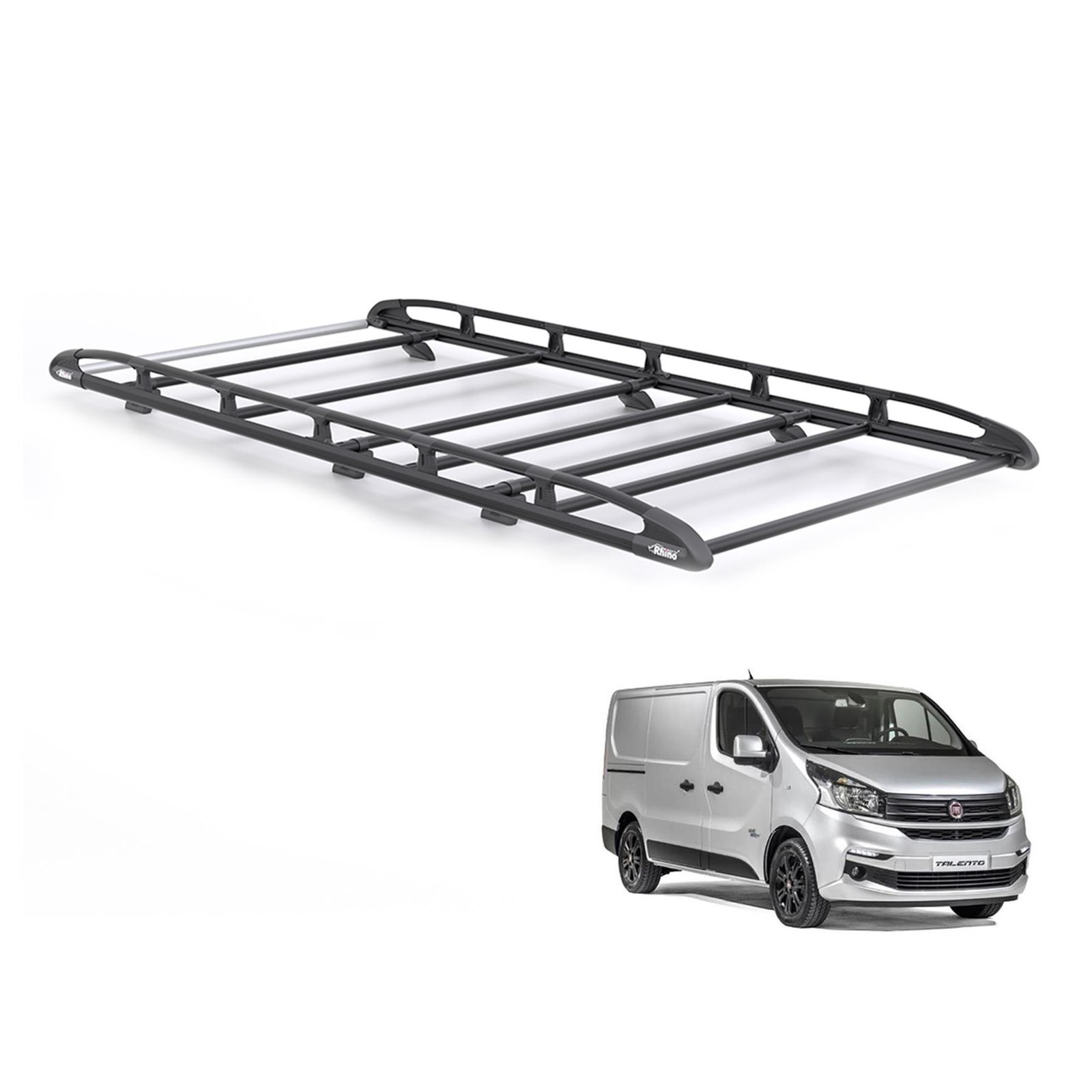 Fiat Talento Roof Rack for 2016-2021 Short Wheelbase Rhino (Black)