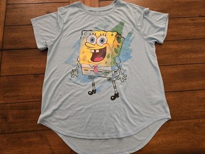 Nickelodeon Sponge Bob Tee SZ XXL 19 Light Blue