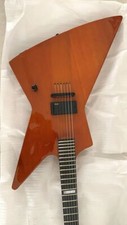 Factory Customized Explorer Electric Guitar Natural Wood Best Quality
