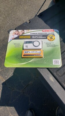 First Alert Carbon Monoxide Alarm With 10 Year Lifetime Battery New In Package