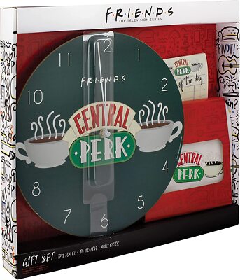 Friends Kitchen Geschenkset, Wanduhr, Geschirrtuch, To Do Liste 