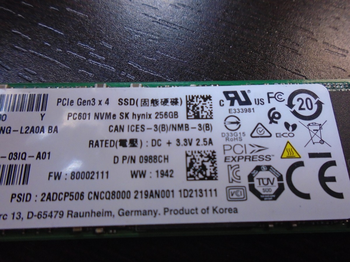 内蔵型SSD SK hynix 256GB NVMe M.2 SSD PC601 Amazon.com: SK Hynix 256GB M.2 SSD (Solid State Drive) NVMe