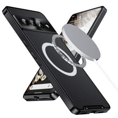 For Google Pixel 7 Pro 7 Metal Shockproof Magnetic Glossy Case Lens