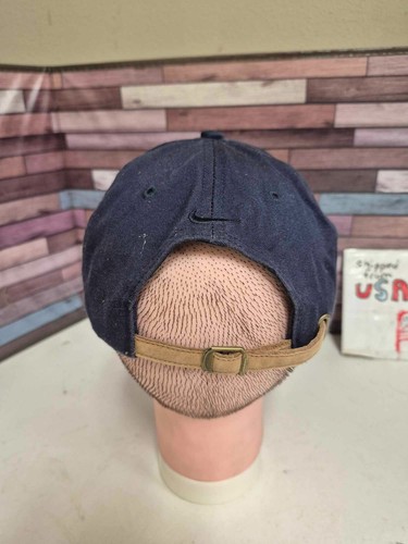 Vintage Well-worn NIKE Golf Leather Patch Strap Back Adjustable Golf Hat Cap - Picture 5 of 10