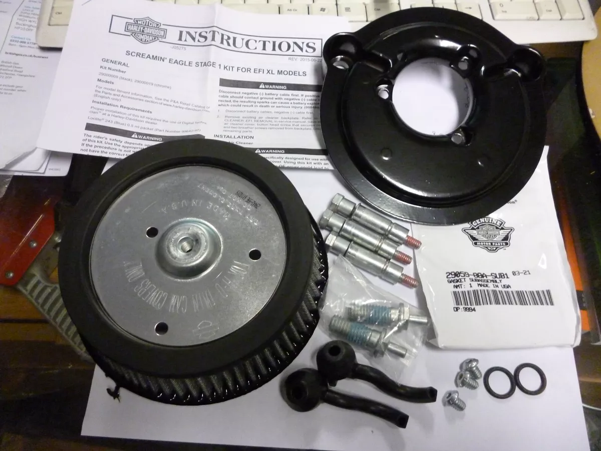 Harley Davidson SE Round Sportster Stage 1 Air Cleaner Kit 29000009A