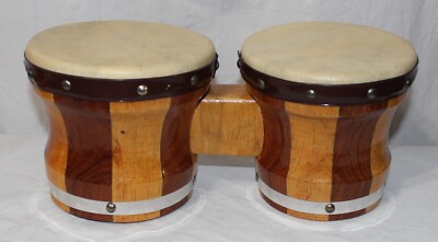 MILISTEN 2Pcs Natural Goat Skin Drum Heads | African Djembe Drum Leather Skins 30x30cm For Bongo & Tambora Drums