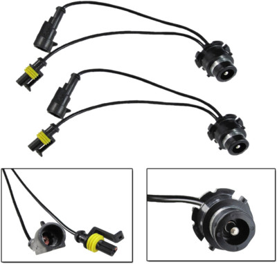 HID Connector Adapter Plug Harness wire D2S D2R Ballast converter to OEM ballast