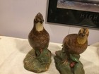 Holland Mold Quail Pheasant Male Female Vintage Ceramic Figurine 1970s — photo 1
