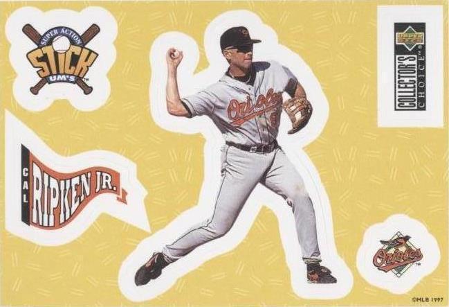 1997 Upper Deck Collector's Choice - Super Action Stick Um's Cal Ripken ...