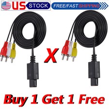 N64 SNES Gamecube 6FT RCA TV AV Audio Video Stereo Cable Cord For Nintendo 64