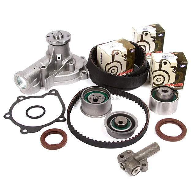 Bomba de agua con correa de distribución GMB Tenioner Fit 93-95 Mitsubishi Galant Expo LRV 4G64 Foto 3 de 4