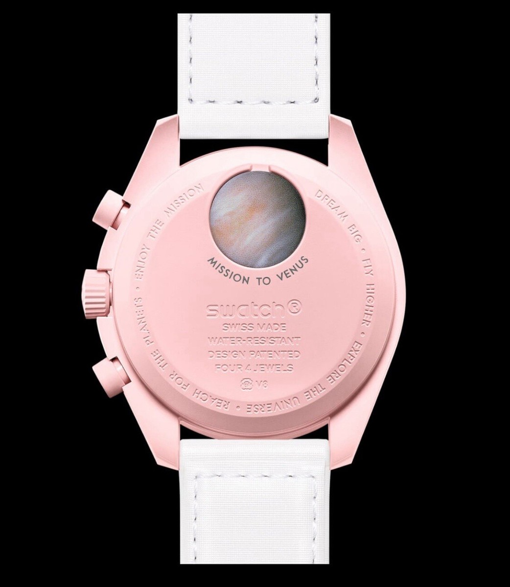 未使用 Swatch Omega Mission to Venusピンク Swatch X OMEGA Mission To Venus MoonSwatch Pink + BAG + GIFT