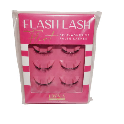 L.W.Y.A Flash Lash -FLIRT- (3 pairs) Self-adhesive False Lashes 