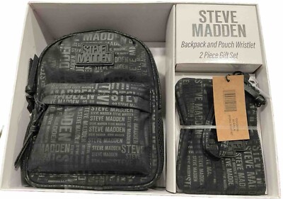 Steve Madden Backpack & Wristlet —BLACK— | eBay display picture 3