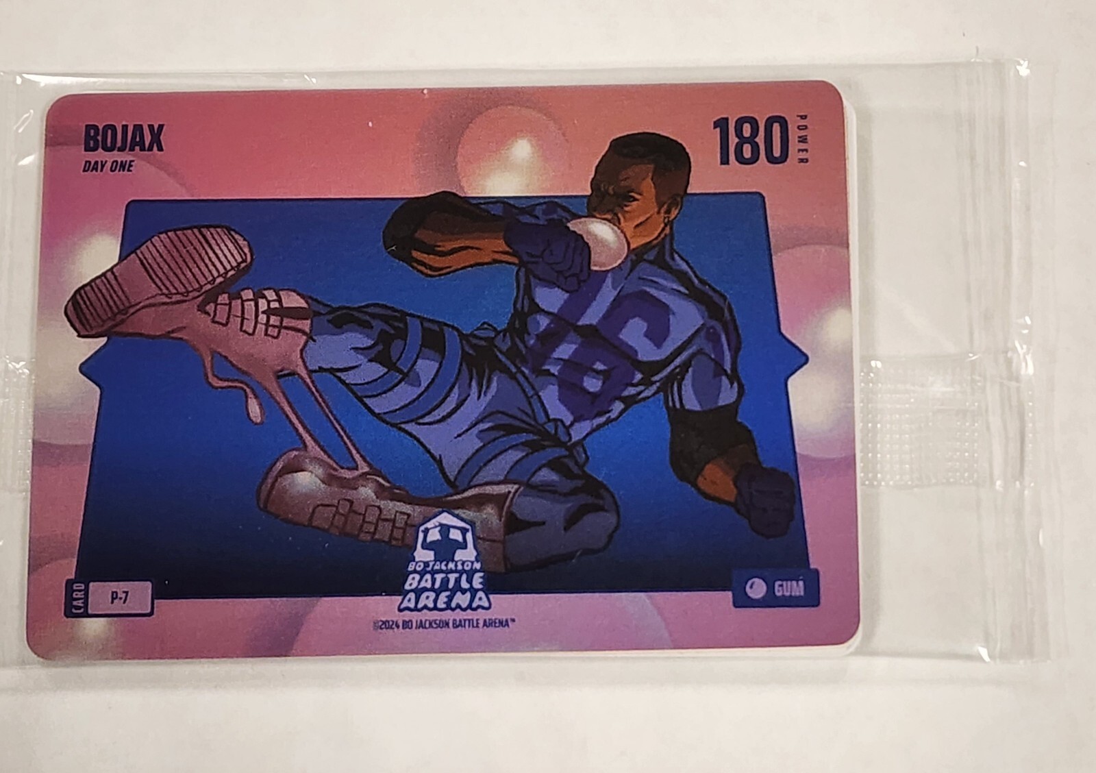 Bo Jackson Battle Arena Bojax Day One P-7 BUBBLE Gum SSP BJ-4
