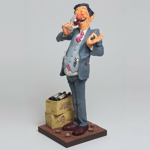 Le Dégustateur Guillermo Forchino Sculpture Petit Sommelier Comic Art  FO84007 | eBay