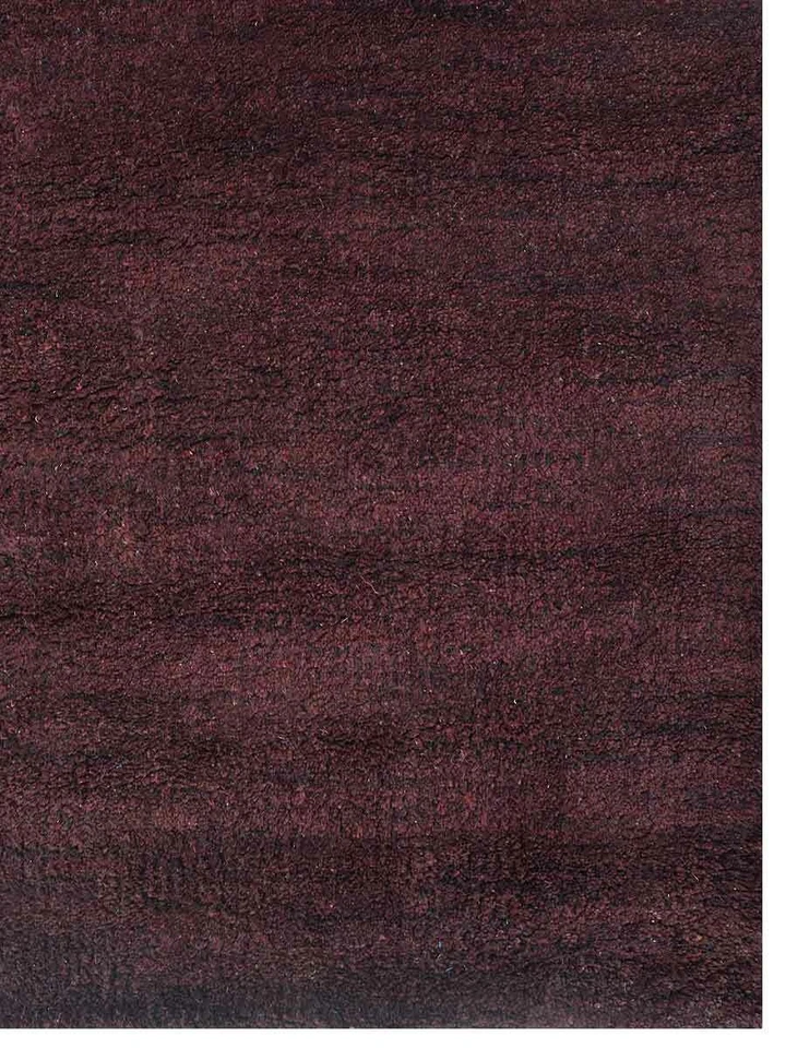 Alfombra ecológica de mezcla de seda con telar anudado a mano marrón liso BBH Homes BBLSM111 Foto 4 de 4