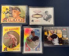 BILL MAZEROSKI PITTSBURGH PIRATES LOT! Game Used Jersey, GU BAT, #, 1959, 1960