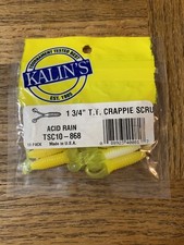 Kalin’s TSC10-868 Crappie Scrub Acid Rain Plastic Worms-Brand New-SHIPS N 24 HRS