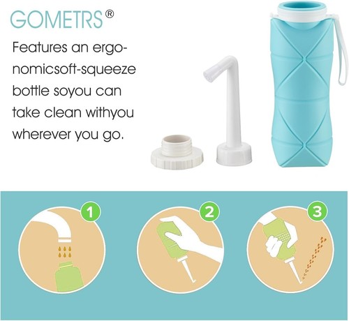 Portable Manual Handheld Toilet Sprayer Hygiene Wash Travel Bidet Set - Picture 3 of 6