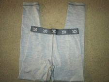 All in motion girl's base layer bottoms-new-gray /dk gray waistband-6-6X
