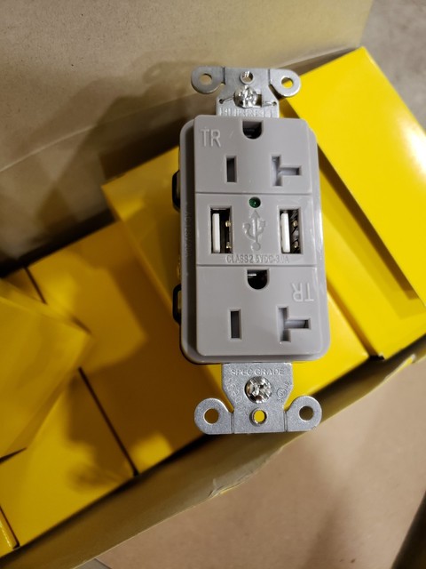 Hubbell Pt2x2bl Poke Thru Floor Assembly 20a Duplex Receptacle