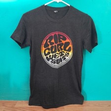 RIP CURL WET SUITS Short Sleeve TSHIRT SMALL Dark Heather Gray Soft