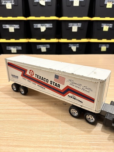 Vintage ERTL TEXACO STAR TRANSPORTER Steel Semi Truck 1983 Indy Winner - Picture 7 of 12