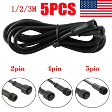 5 x 1M-3M 4pin/2pin Waterproof Extension Cable Power Cord for FVTLED Deck Light