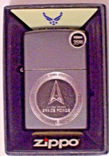 New ZIPPO Windproof USA Lighter 48548 US Space Force Always Above Black Matte Cs