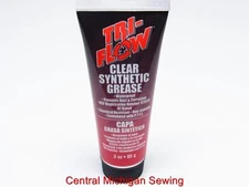 Tri-Flow Clear Synthetic Grease with Teflon - 3 oz Tube Gears Plastic Metal