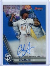 2019 Bowmans Best Best Of 2019 Autograph Blue Refractor #B19-CJA CJ Abrams 