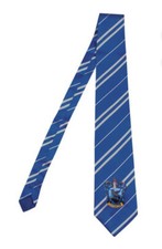 Deluxe Harry Potter Neck Tie Licensed RavenClaw Crest Costume Accessory Blue NEW