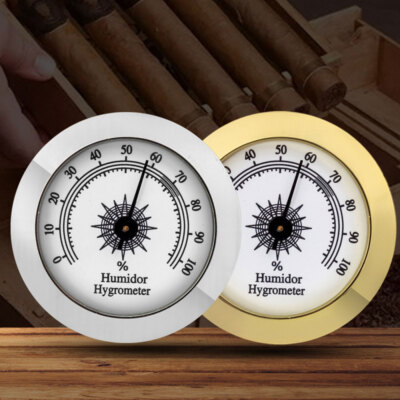 2 Pieces 2 Inch Hygrometer Analog Mechanical Round Hygrometer Humidity NEW -