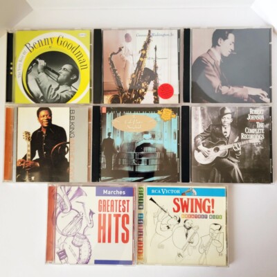Jazz And Blues 8 CD Lot - BB King, Benny Goodman, Robert Johnson And More