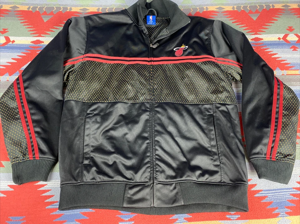 UNK NBA Blue Label Miami Heat Bomber Jacket Track Mens Sz XL - Image 3 of 4