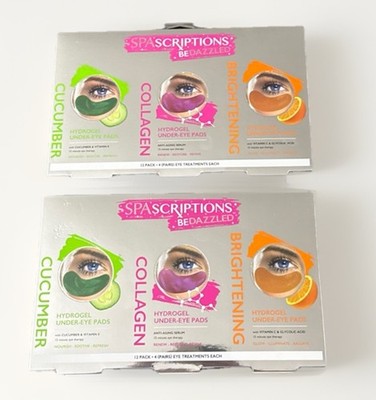 SpaScriptions Hydrogel Under-Eye Pads 24 Pairs Anti-Aging, Brighten, & Hydrate