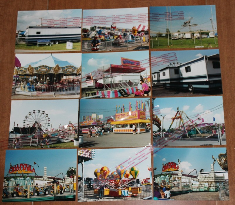Amusements of Rochester-Carnival/Amusement Color Photos/Photographs-(Set of 24)