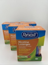 REXALL NICOTINE MINI LOZENGES MINT 4mg 4-pack 80 Total Lozenges